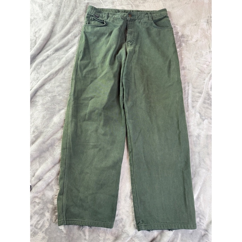 Sean John Carpenter Pants 36x29.5 36 Green Wide Leg Baggy Skater Hip Hop Y2K
